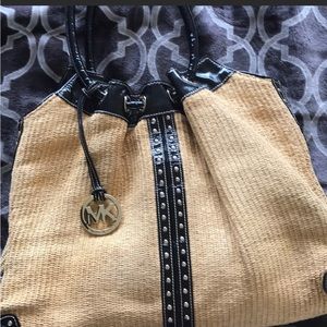 Used wicker Michael Kors summer bag
